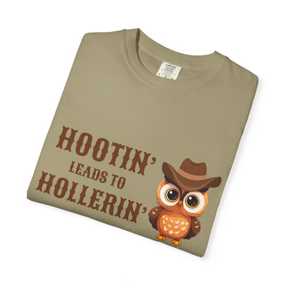 🦉 “Hootin’ & Hollerin’” Cosmic Cowgirl Tee