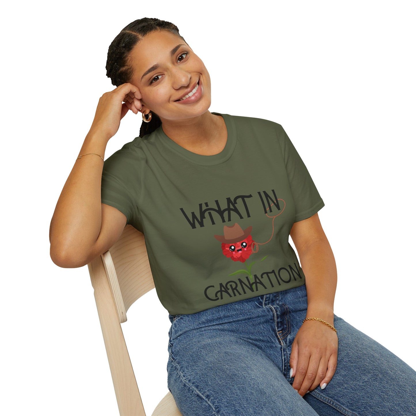 🌸 “What in Carnation?” Wildflower Cowgirl Tee