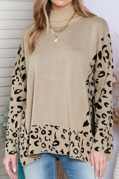 🌿Urban Jungle Khaki Leopard Knit