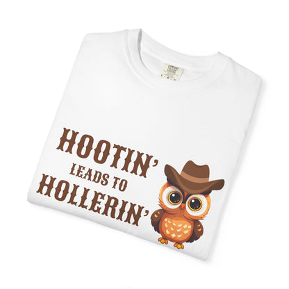 🦉 “Hootin’ & Hollerin’” Cosmic Cowgirl Tee