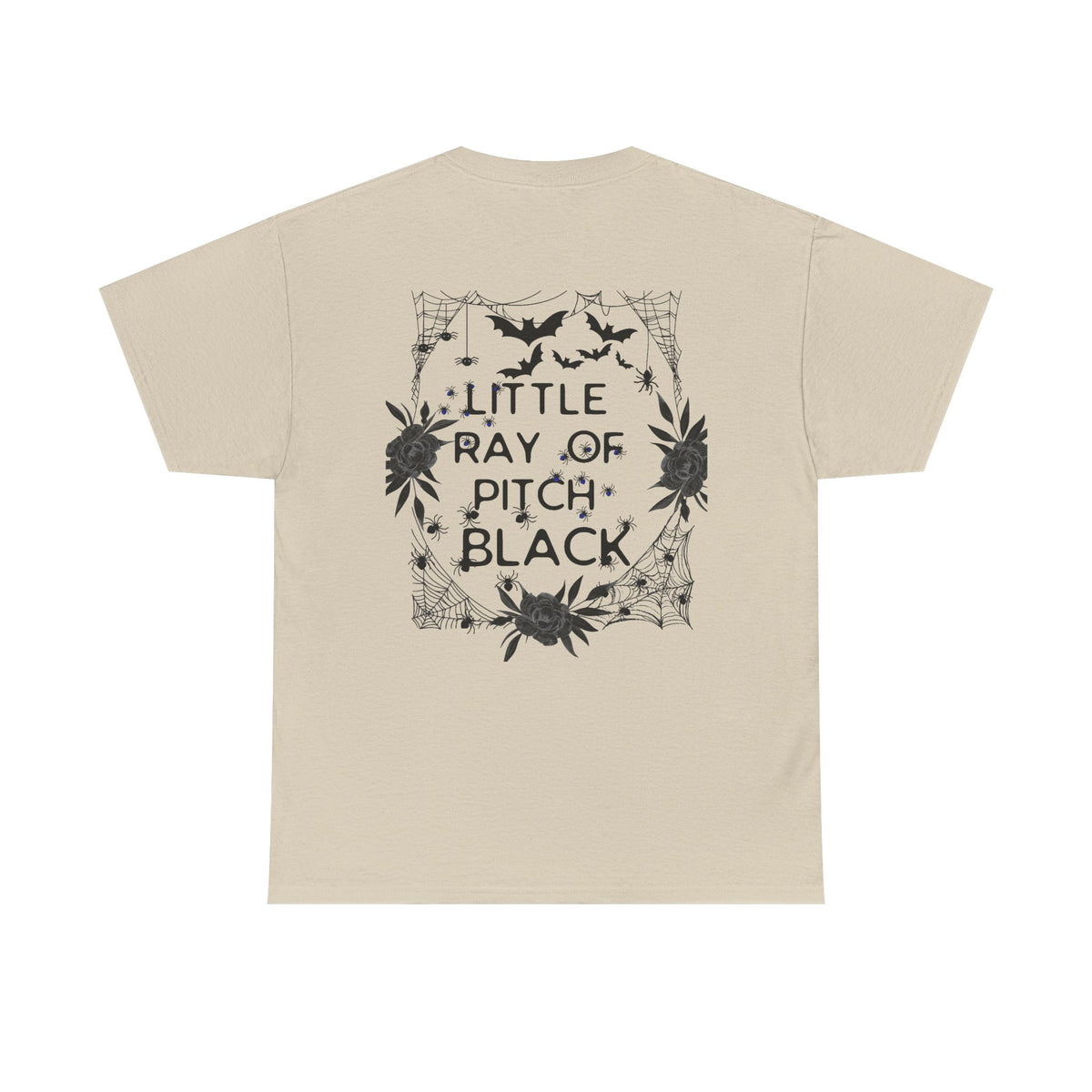 Little Ray of Pitch Black Graphic Tee, Unisex Cotton T-Shirt, Casual Wear, Halloween Outfit, Gift for Dark Aesthetic Lovers