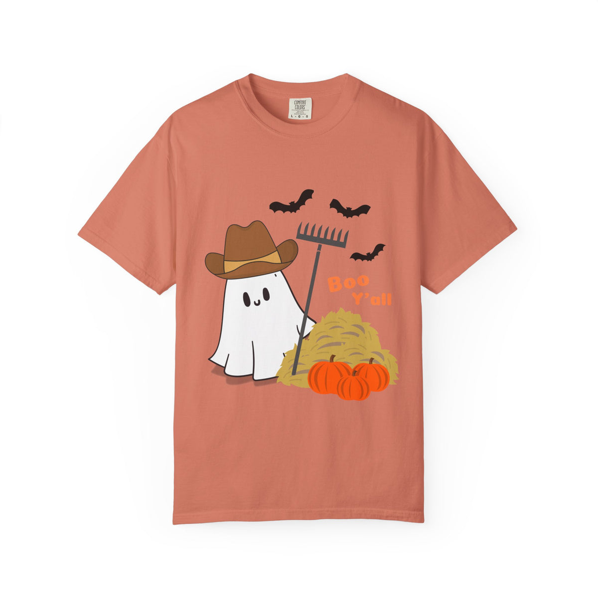 Adorable Halloween Ghost T-Shirt, Funny Ghost Tee, Fall Apparel, Spooky Costume Shirt, Halloween Gift, Boo Y'all Design
