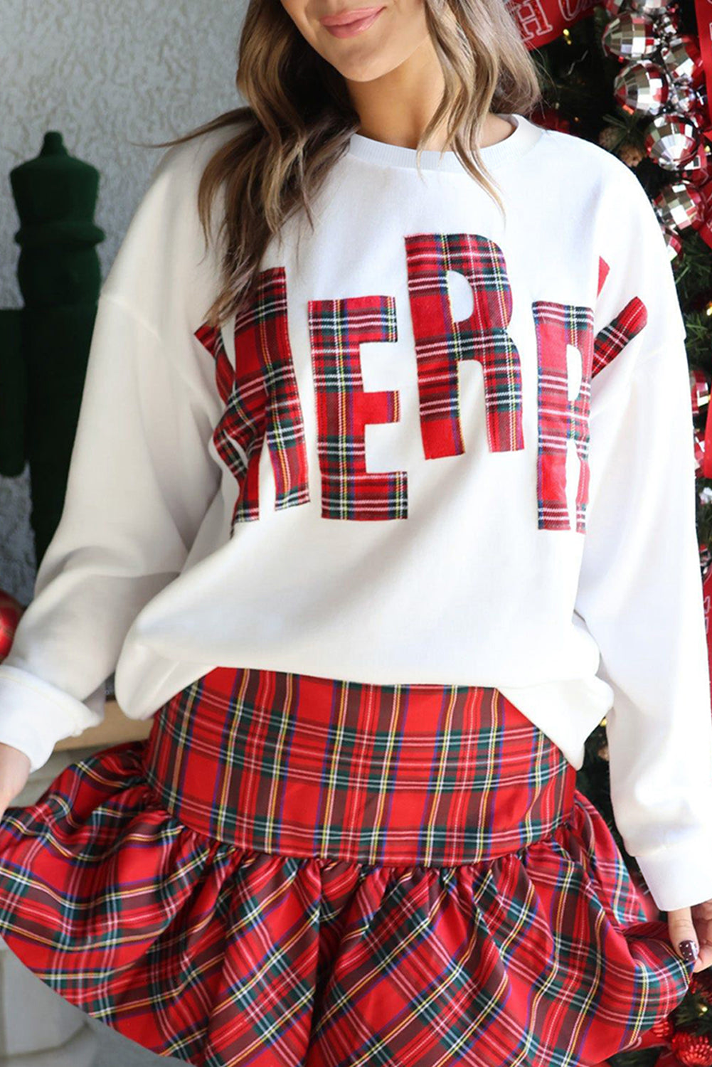 ✨ Magical Tartan Plaid Sweatshirt