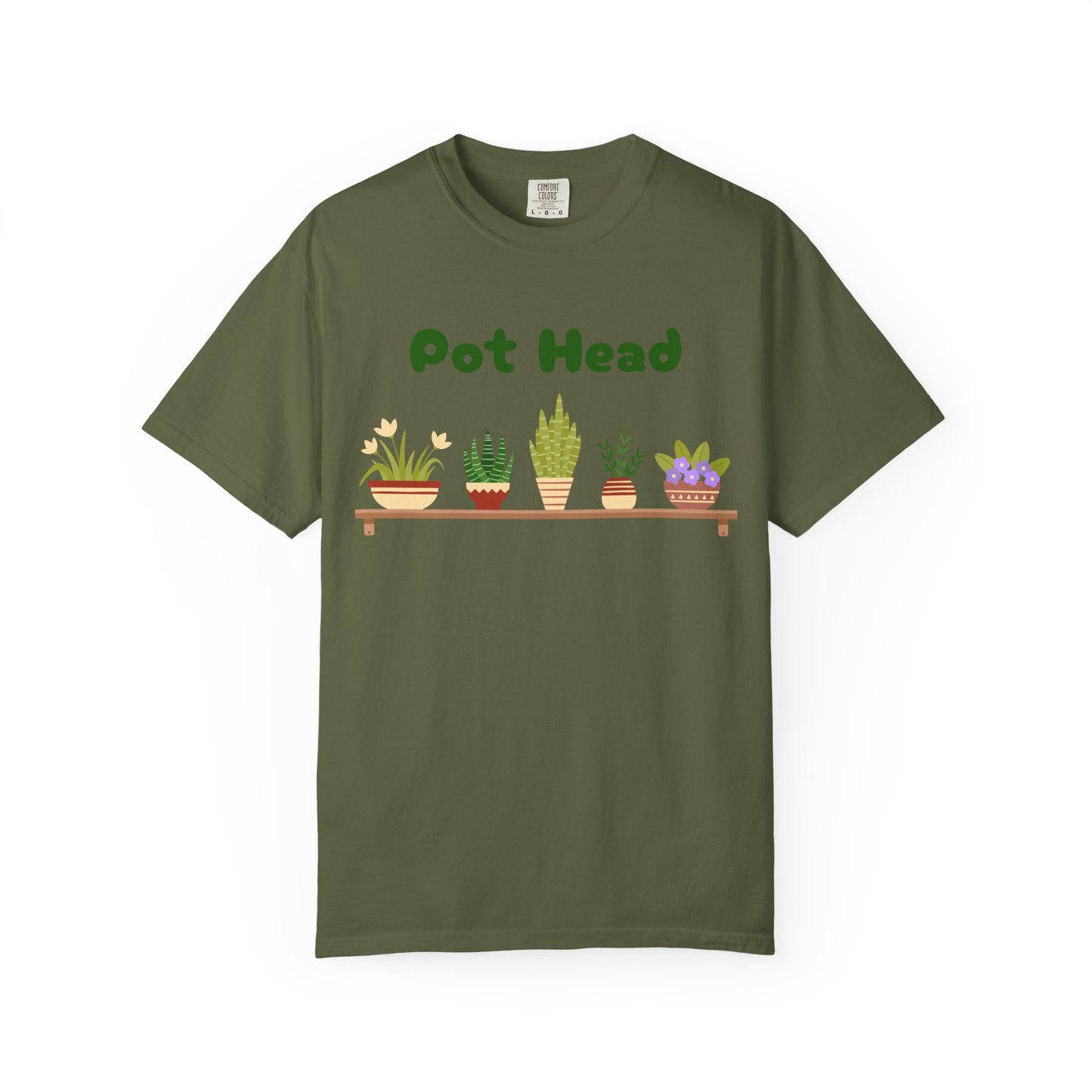 Pot Head Plant Lover T-Shirt, Unisex Gardening Tee, Gift for Houseplant Enthusiasts, Funny Garden Shirt, Eco-Friendly Apparel
