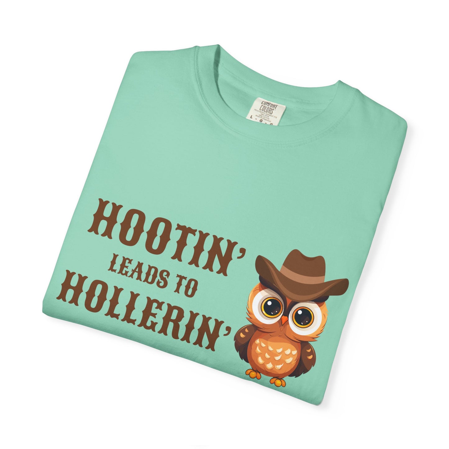 🦉 “Hootin’ & Hollerin’” Cosmic Cowgirl Tee