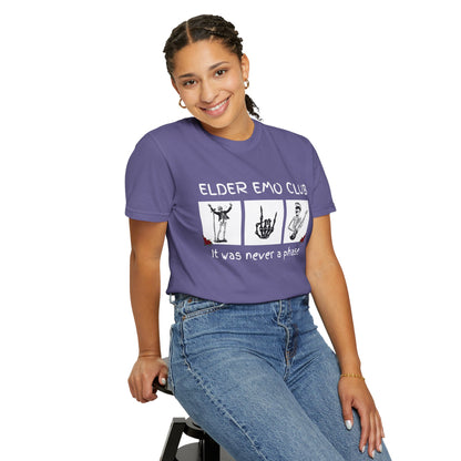 🖤 Elder Emo Club Tee — “It Was Never a Phase”