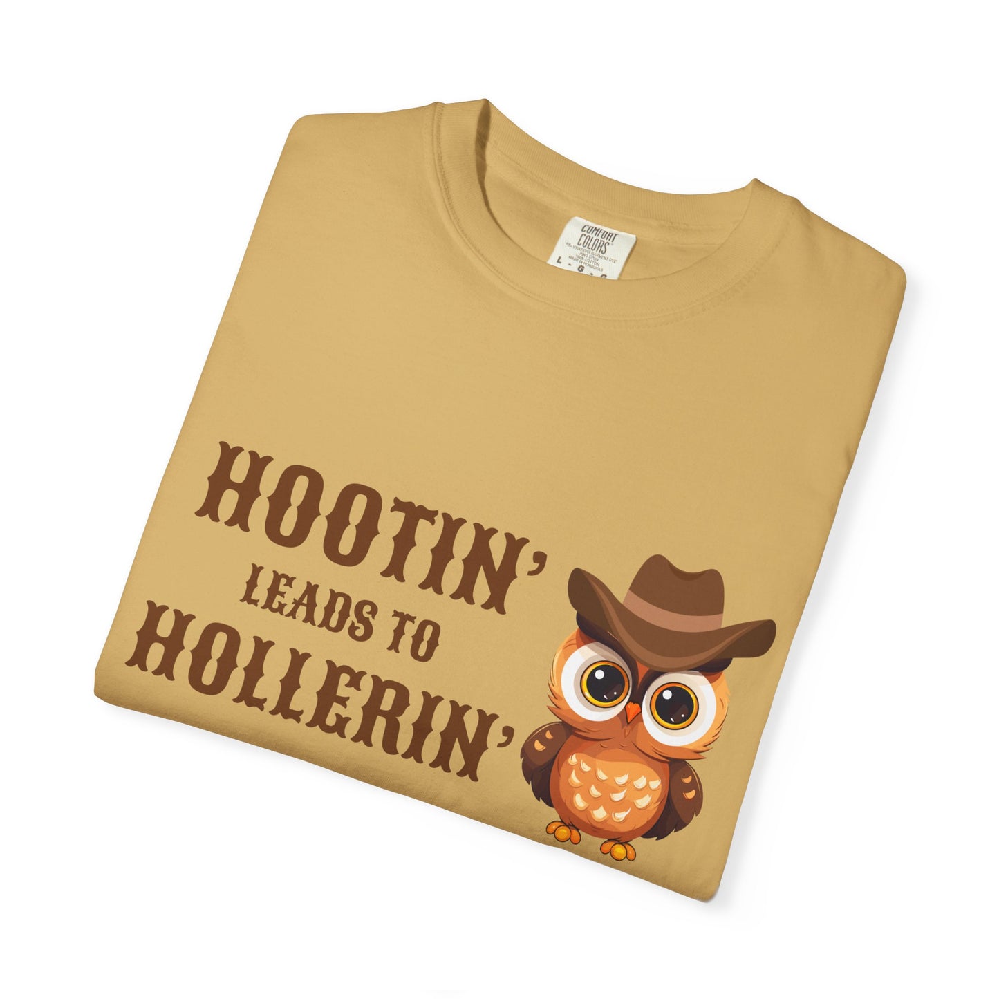 🦉 “Hootin’ & Hollerin’” Cosmic Cowgirl Tee