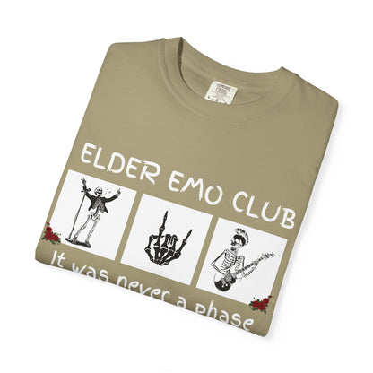 🖤 Elder Emo Club Tee — “It Was Never a Phase”