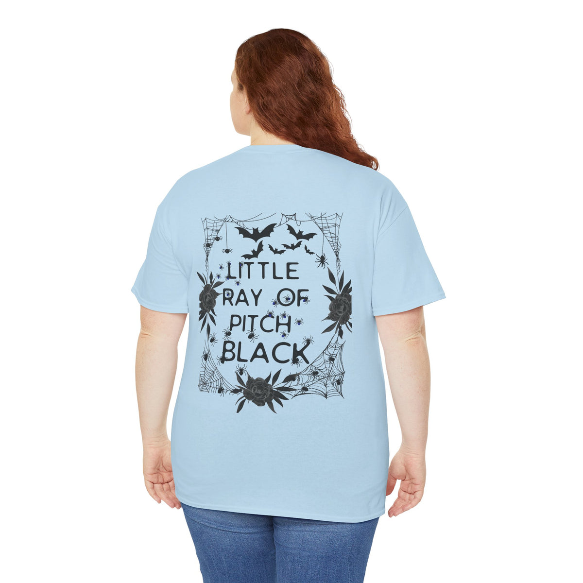 Little Ray of Pitch Black Graphic Tee, Unisex Cotton T-Shirt, Casual Wear, Halloween Outfit, Gift for Dark Aesthetic Lovers
