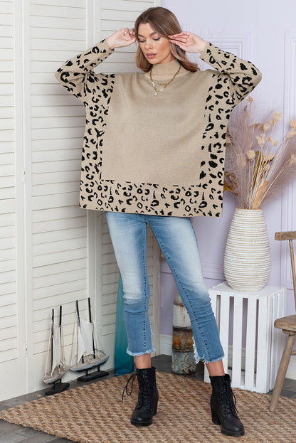 🌿Urban Jungle Khaki Leopard Knit