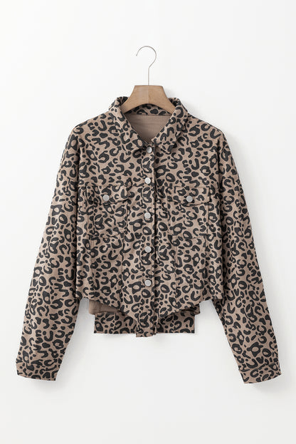 🐆 Wild Instinct Raw Hem Jacket