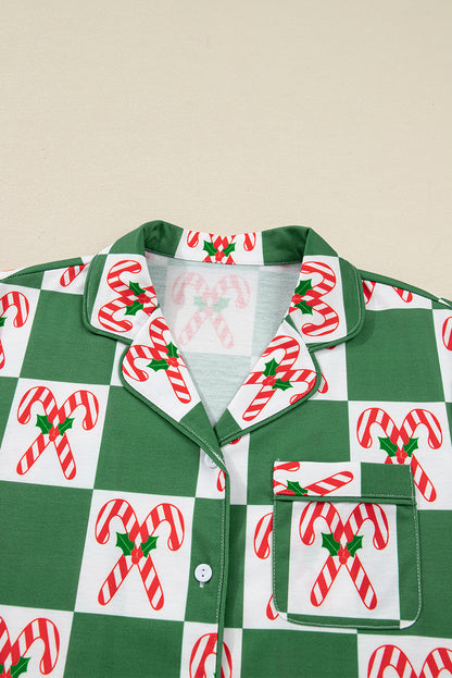 Candy Cane Cozy Christmas Pajama Set 🌲