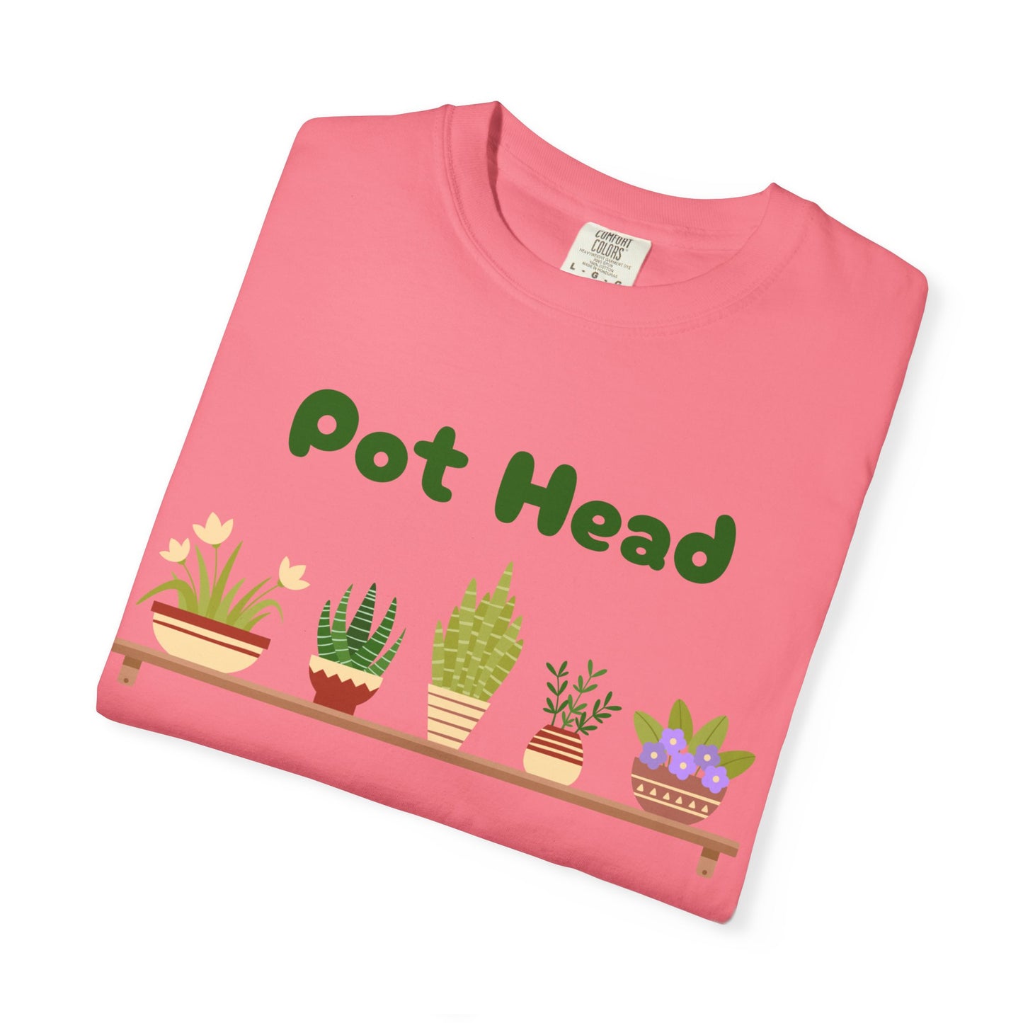 Pot Head Plant Lover T-Shirt, Unisex Gardening Tee, Gift for Houseplant Enthusiasts, Funny Garden Shirt, Eco-Friendly Apparel