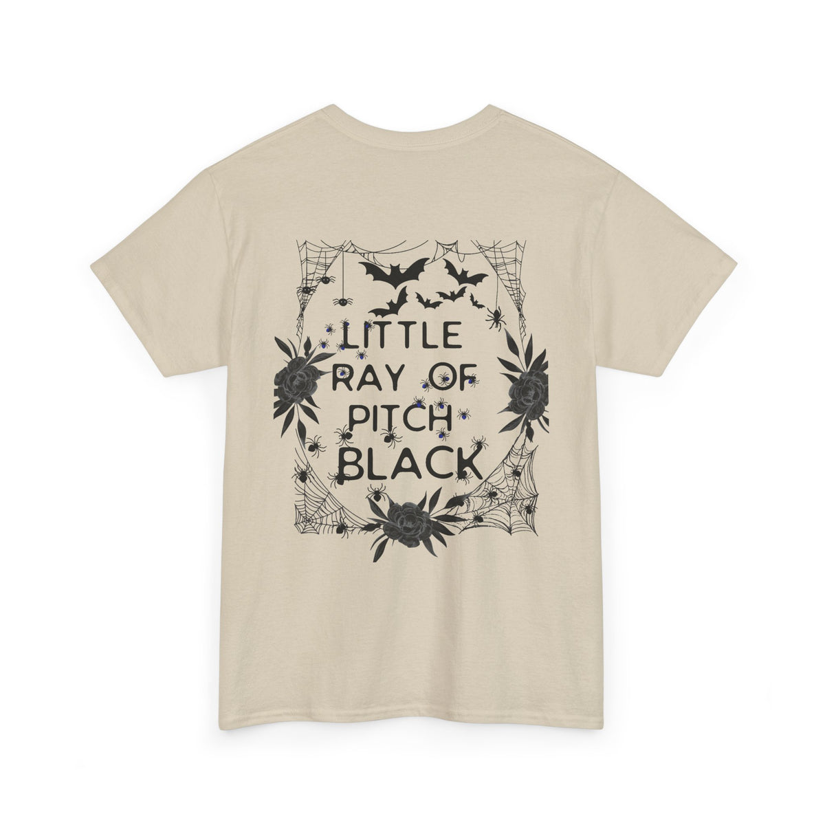 Little Ray of Pitch Black Graphic Tee, Unisex Cotton T-Shirt, Casual Wear, Halloween Outfit, Gift for Dark Aesthetic Lovers