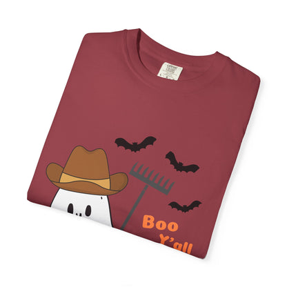 Adorable Halloween Ghost T-Shirt, Funny Ghost Tee, Fall Apparel, Spooky Costume Shirt, Halloween Gift, Boo Y'all Design