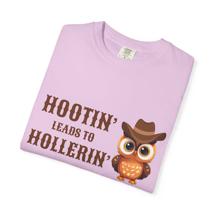 🦉 “Hootin’ & Hollerin’” Cosmic Cowgirl Tee