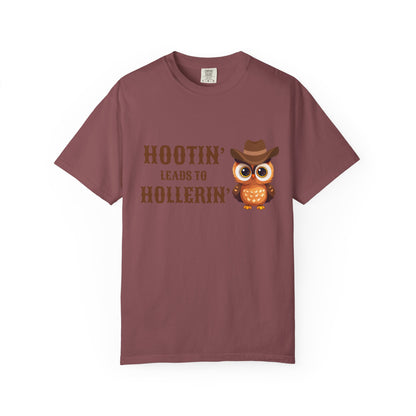 🦉 “Hootin’ & Hollerin’” Cosmic Cowgirl Tee