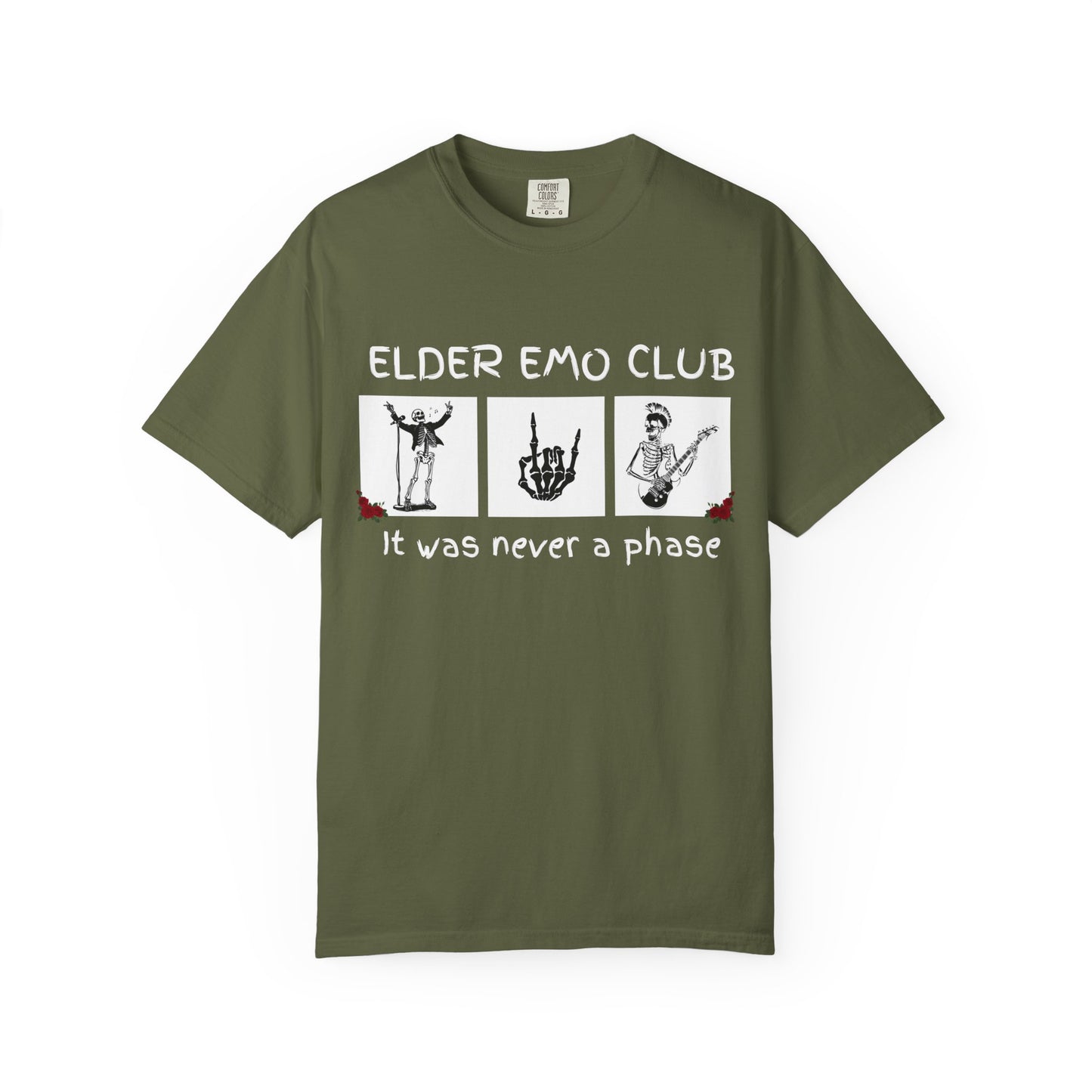 🖤 Elder Emo Club Tee — “It Was Never a Phase”