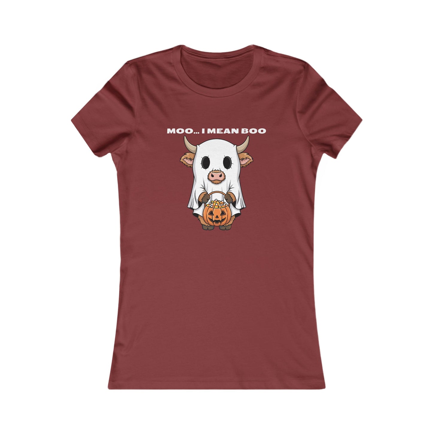 🐮 Moo… I Mean Boo Halloween Cow Tee