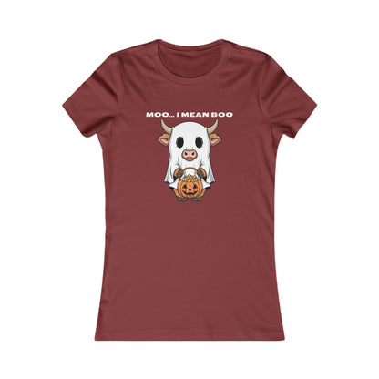 🐮 Moo… I Mean Boo Halloween Cow Tee