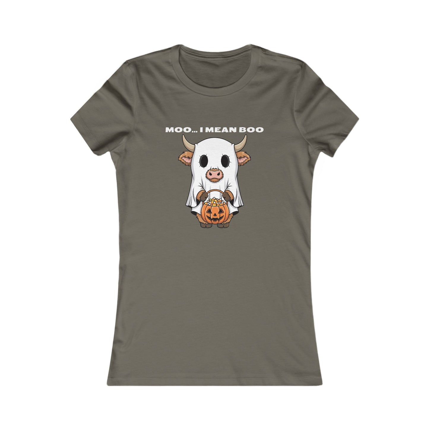 🐮 Moo… I Mean Boo Halloween Cow Tee