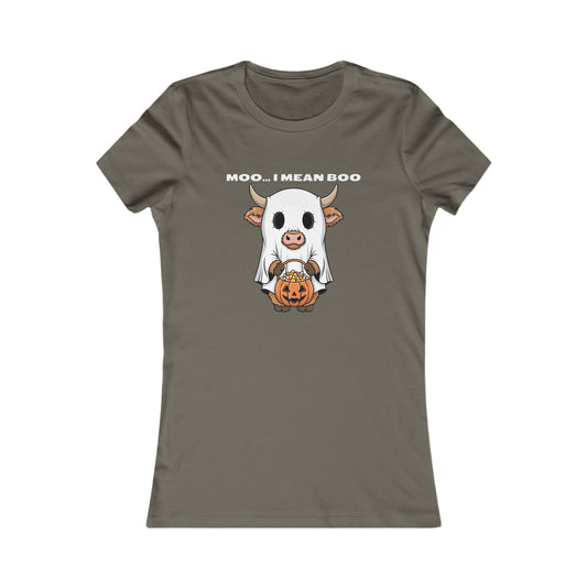 🐮 Moo… I Mean Boo Halloween Cow Tee