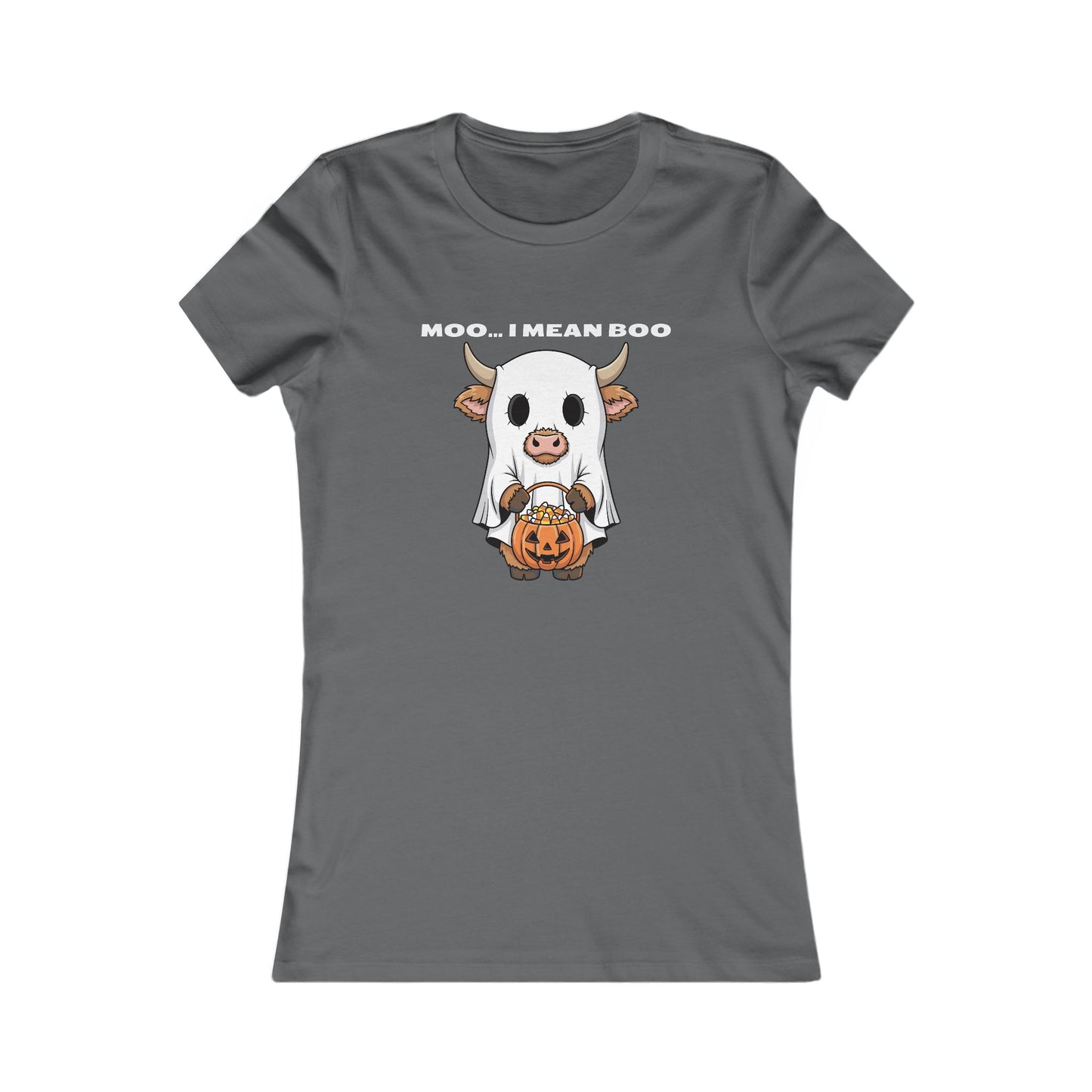 🐮 Moo… I Mean Boo Halloween Cow Tee