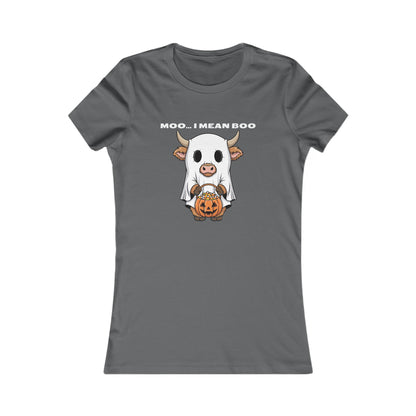 🐮 Moo… I Mean Boo Halloween Cow Tee
