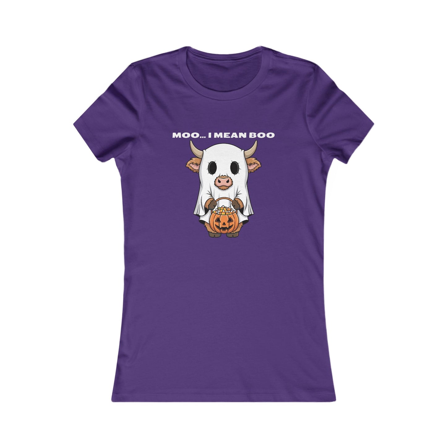 🐮 Moo… I Mean Boo Halloween Cow Tee