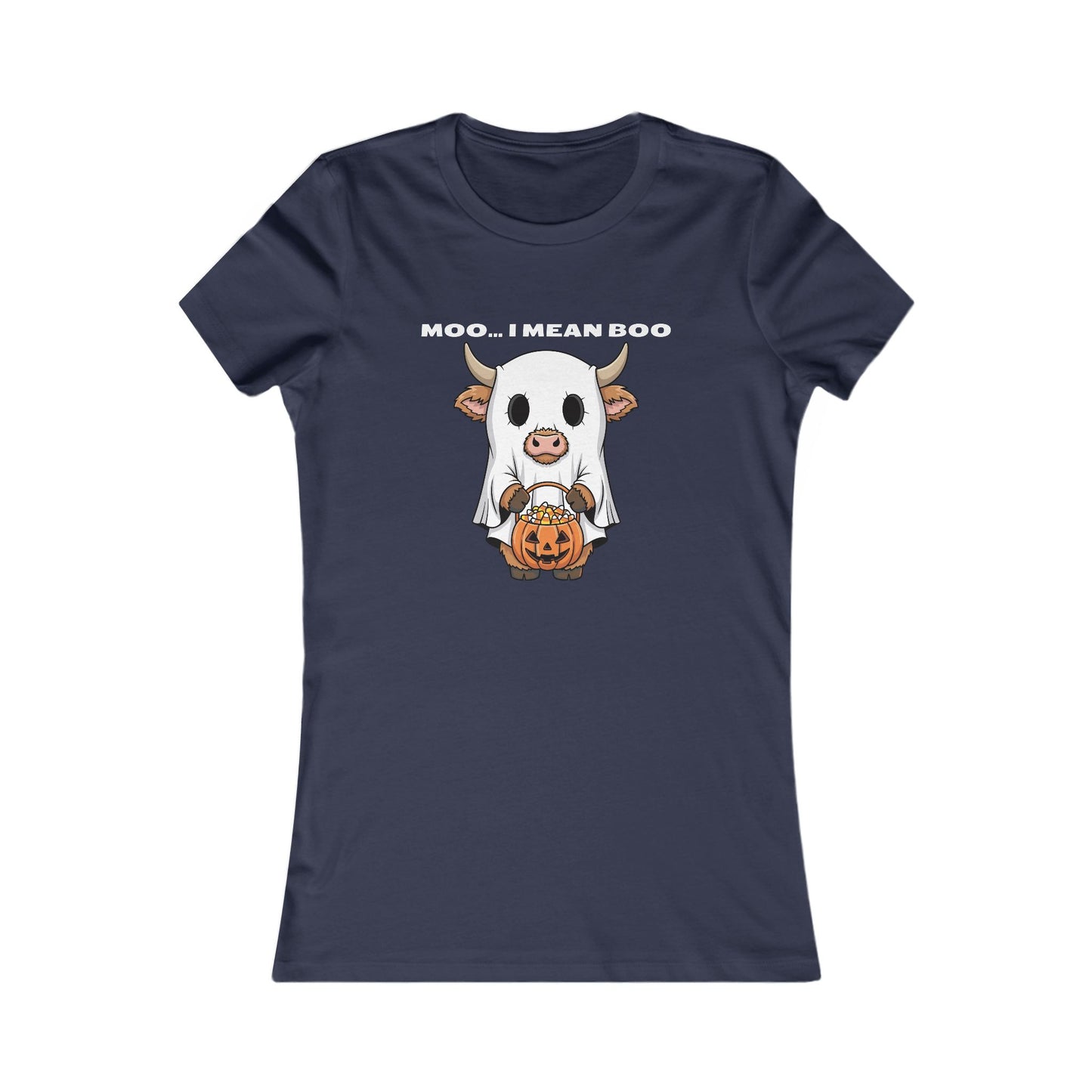 🐮 Moo… I Mean Boo Halloween Cow Tee