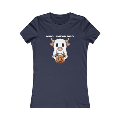 🐮 Moo… I Mean Boo Halloween Cow Tee