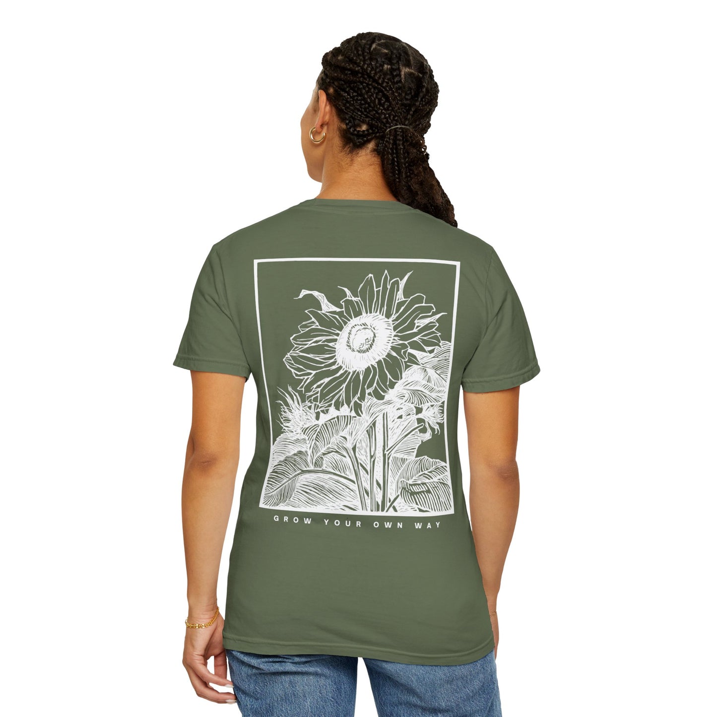 🌻 Sunflower Spirit Tee — “Grow Your Own Way”