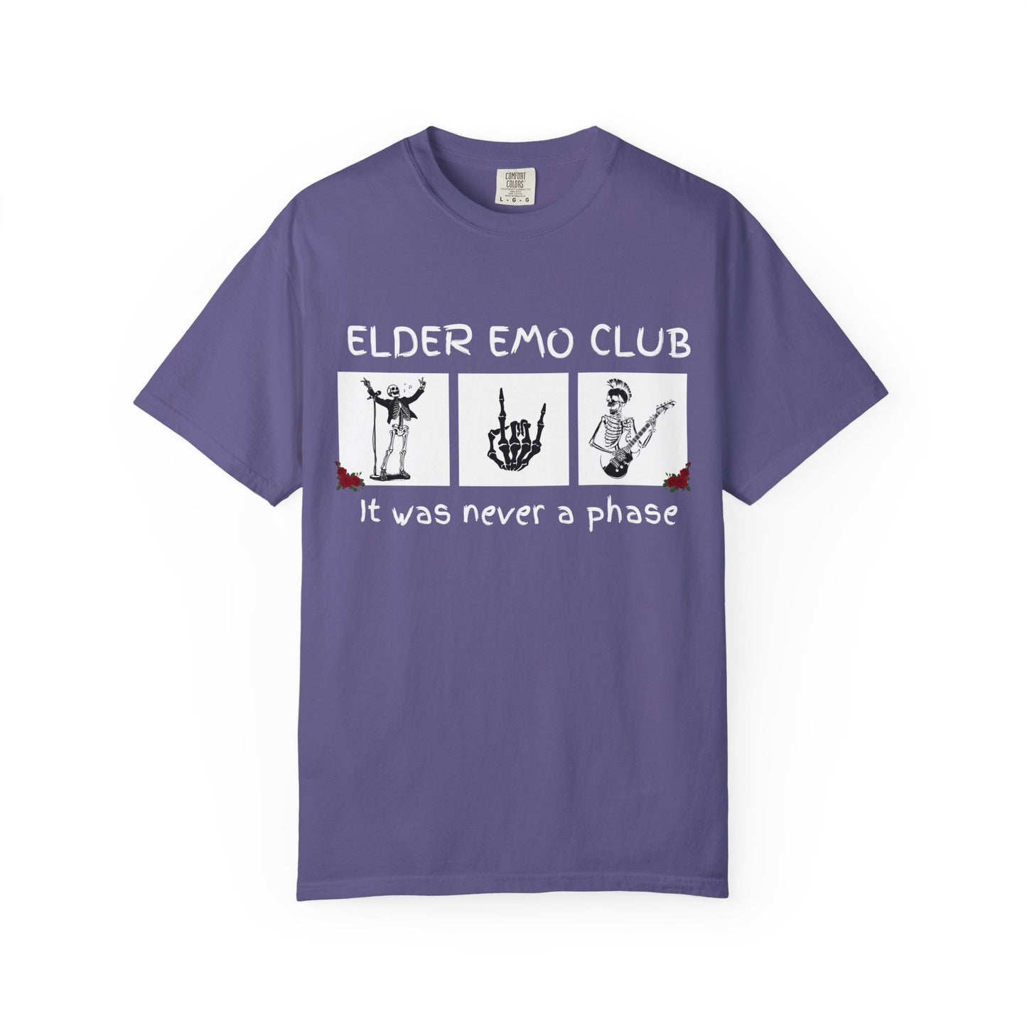 🖤 Elder Emo Club Tee — “It Was Never a Phase”