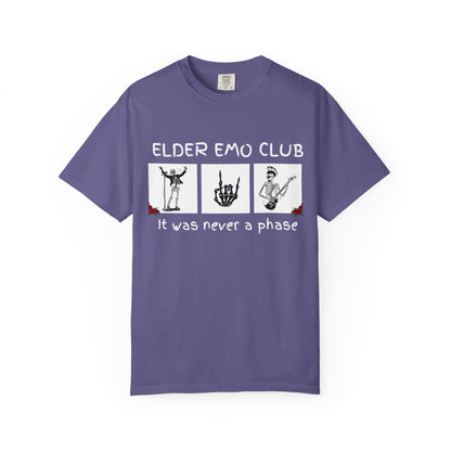 🖤 Elder Emo Club Tee — “It Was Never a Phase”