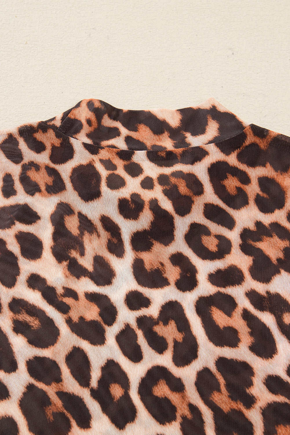 🐆Wild Aura Leopard Mesh Top