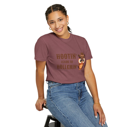 🦉 “Hootin’ & Hollerin’” Cosmic Cowgirl Tee