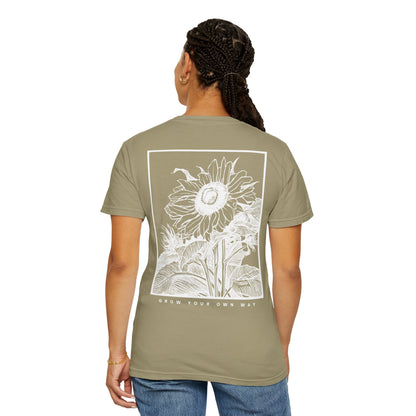 🌻 Sunflower Spirit Tee — “Grow Your Own Way”