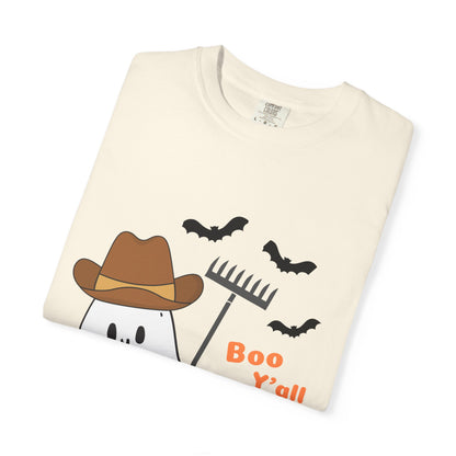 Adorable Halloween Ghost T-Shirt, Funny Ghost Tee, Fall Apparel, Spooky Costume Shirt, Halloween Gift, Boo Y'all Design