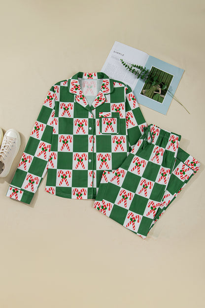 Candy Cane Cozy Christmas Pajama Set 🌲