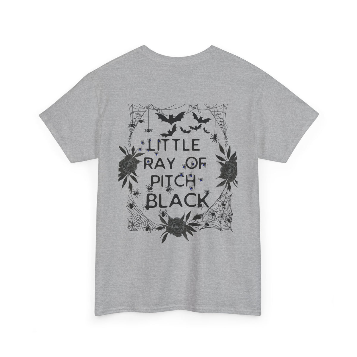 Little Ray of Pitch Black Graphic Tee, Unisex Cotton T-Shirt, Casual Wear, Halloween Outfit, Gift for Dark Aesthetic Lovers