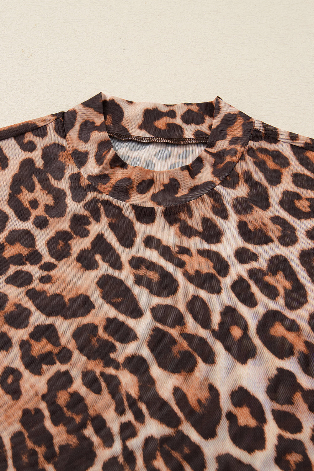 🐆Wild Aura Leopard Mesh Top