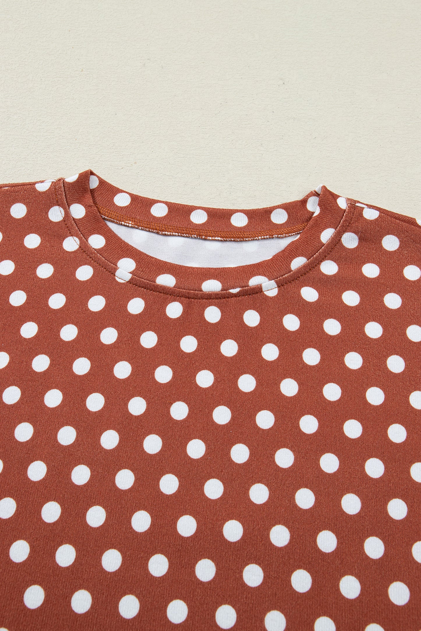Pink Polka Dot Print Short Set