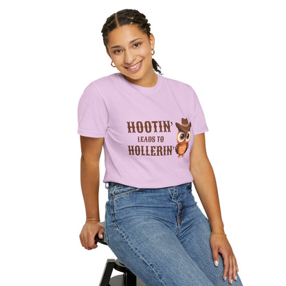 🦉 “Hootin’ & Hollerin’” Cosmic Cowgirl Tee