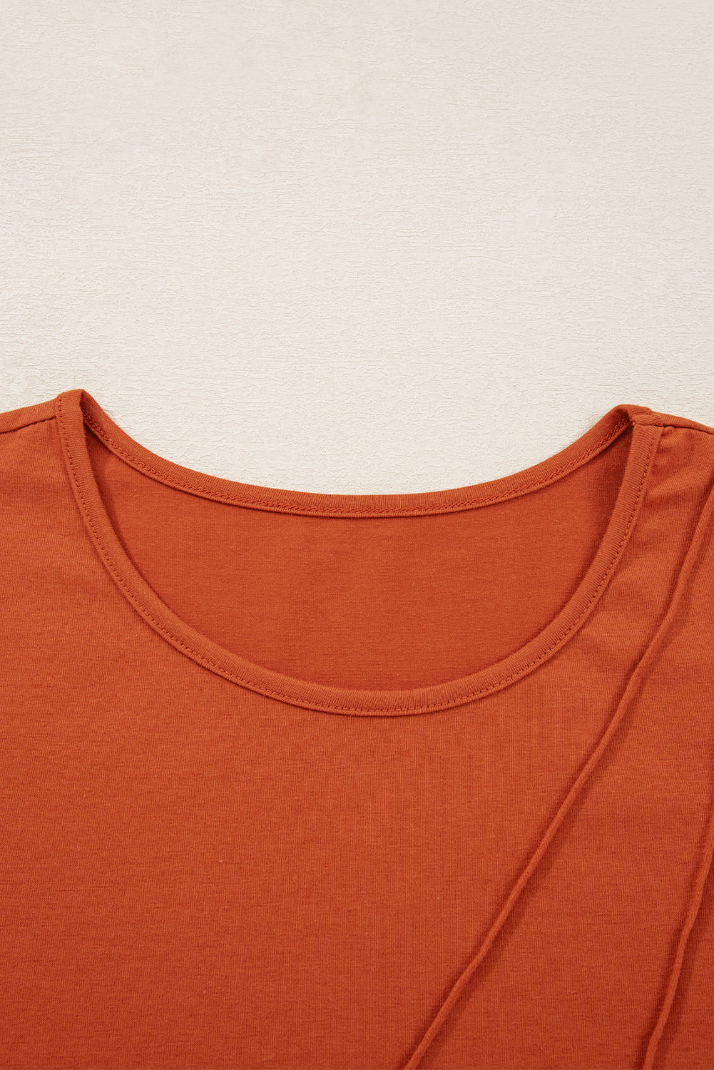 Black  Asymmetric Seam Detail Solid Color Long Sleeve Top