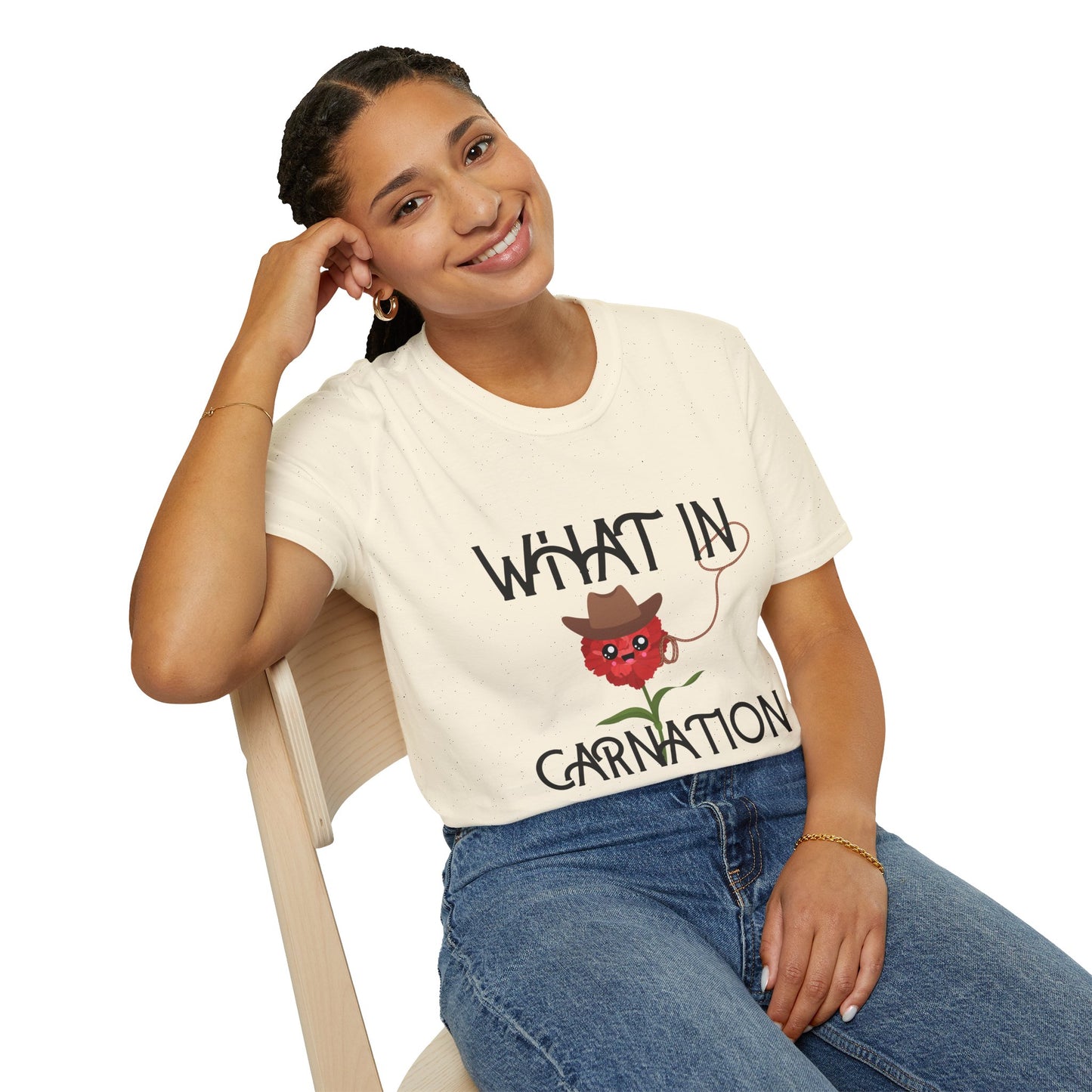 🌸 “What in Carnation?” Wildflower Cowgirl Tee