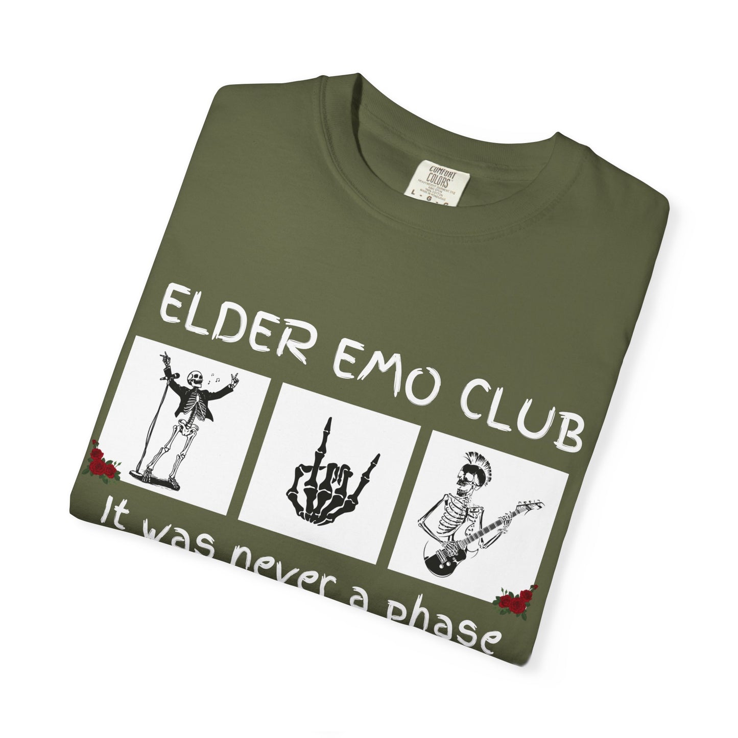 🖤 Elder Emo Club Tee — “It Was Never a Phase”