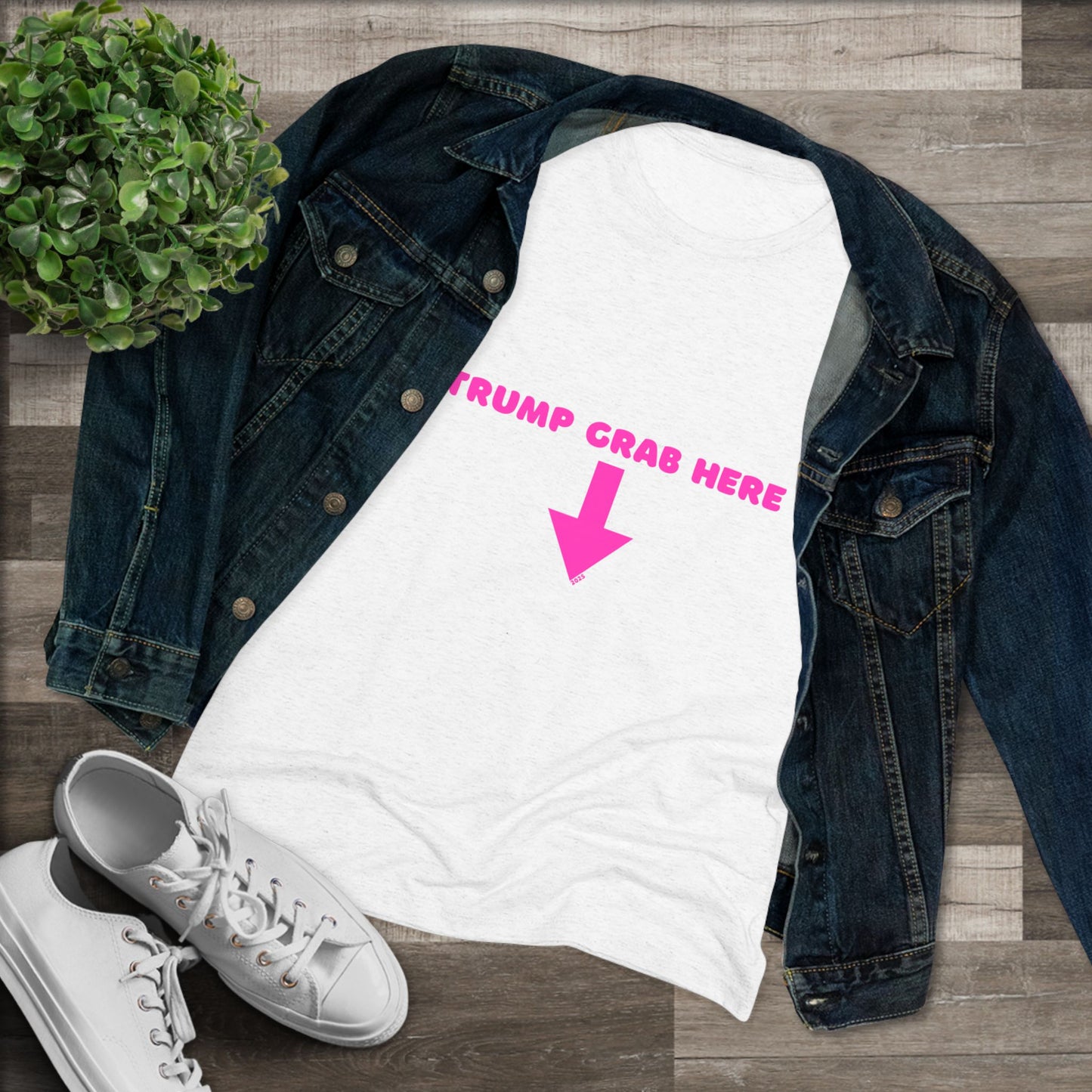 👇🏼Politically Incorrect Grab Here Tee (Trump Edition)