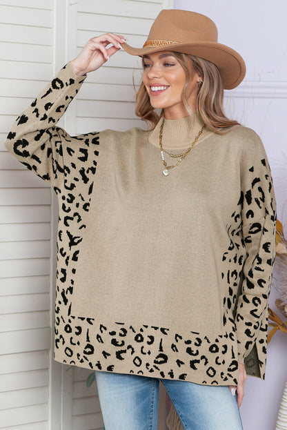 🌿Urban Jungle Khaki Leopard Knit
