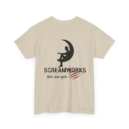 🩸 SCREAMWORKS – Never Sleep Again Tee