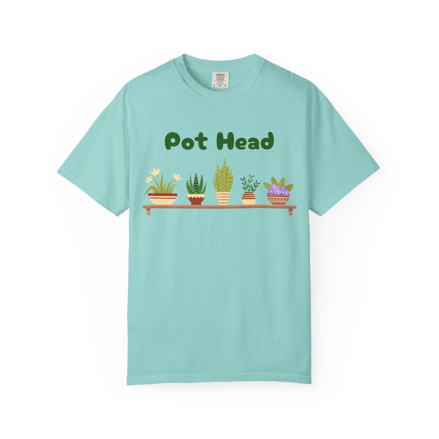 Pot Head Plant Lover T-Shirt, Unisex Gardening Tee, Gift for Houseplant Enthusiasts, Funny Garden Shirt, Eco-Friendly Apparel